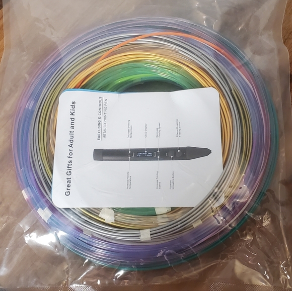 3D Pen Printer 1.75mm Filament Mika3D 24 Colors New In Package Clear and Solid - Picture 6 of 11